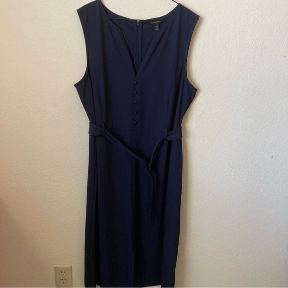 Banana Republic Factory Belted Sleeveless Dress